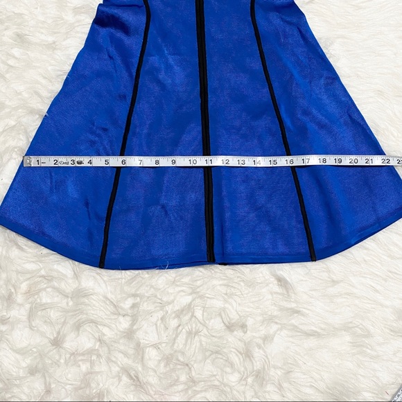 FRENCH CONNECTION Black And Blue Dress - Picture 7 of 9